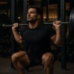 Mann um die 40 beim Krafttraining