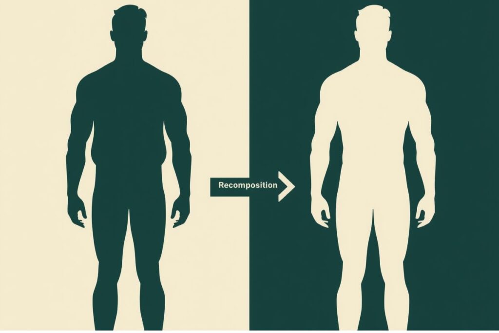 Body Recomposition mit Kaloriendefizit und Krafttraining für Männer ab 40