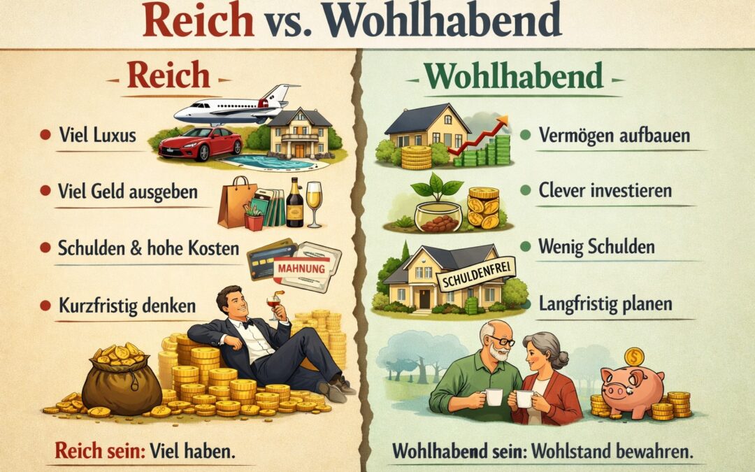 Reich vs. wohlhabend — was wirklich zählt