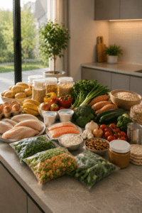 Meal Prep Männer ab 30 — vollständig vorbereitete Mahlzeiten für die ganze Woche