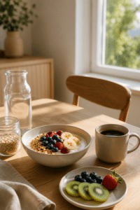 Frühstück für Männer ab 30 — Overnight Oats mit Whey und Elektrolyte als Morgenroutine