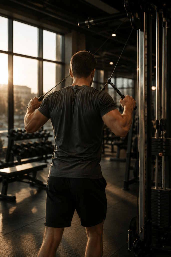 Routinen statt Motivation — Mann mit klarer Tagesstruktur und Morgenroutine als Fundament