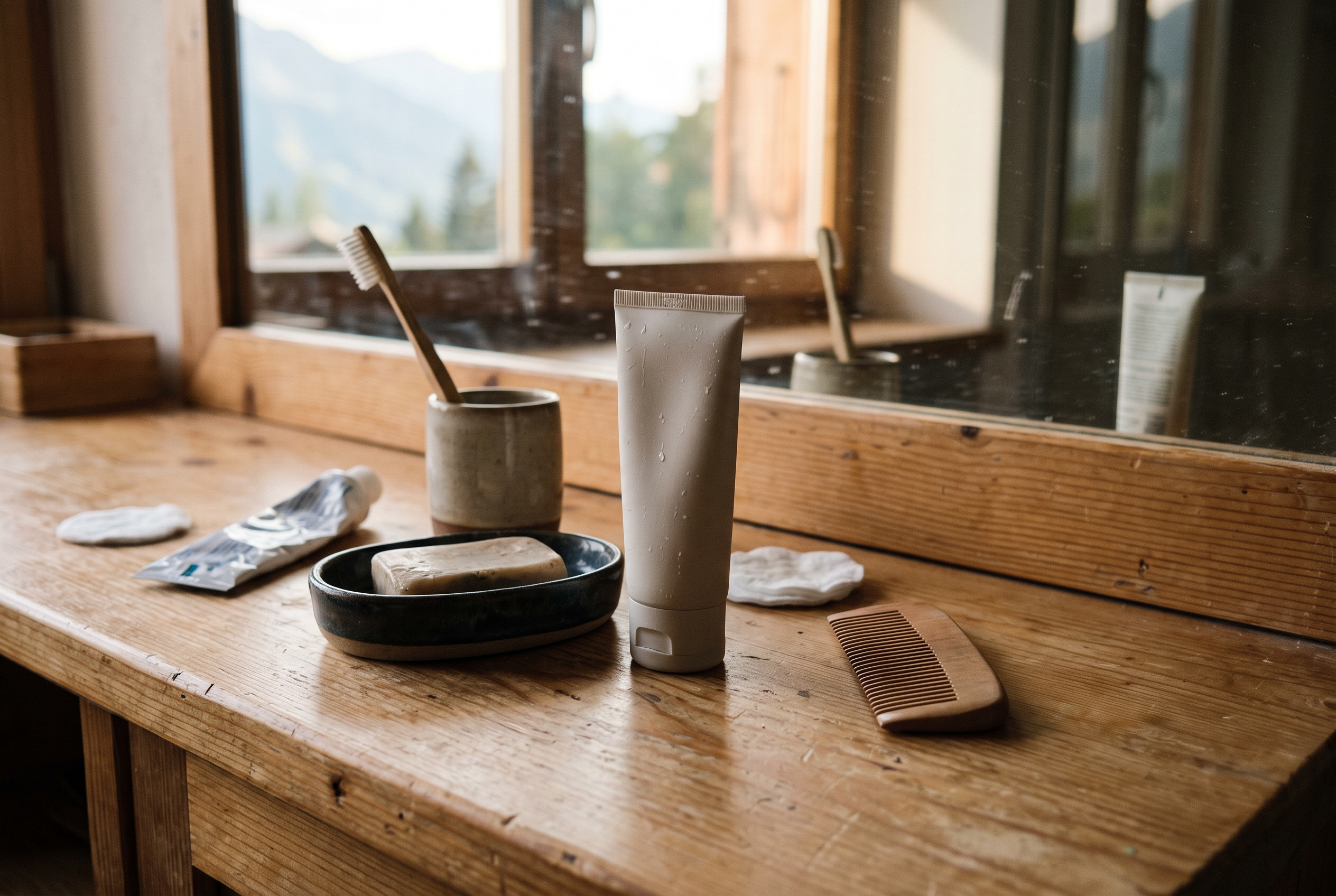 Gesichts-Sonnencreme LSF 50 Fluid in der morgendlichen Routine