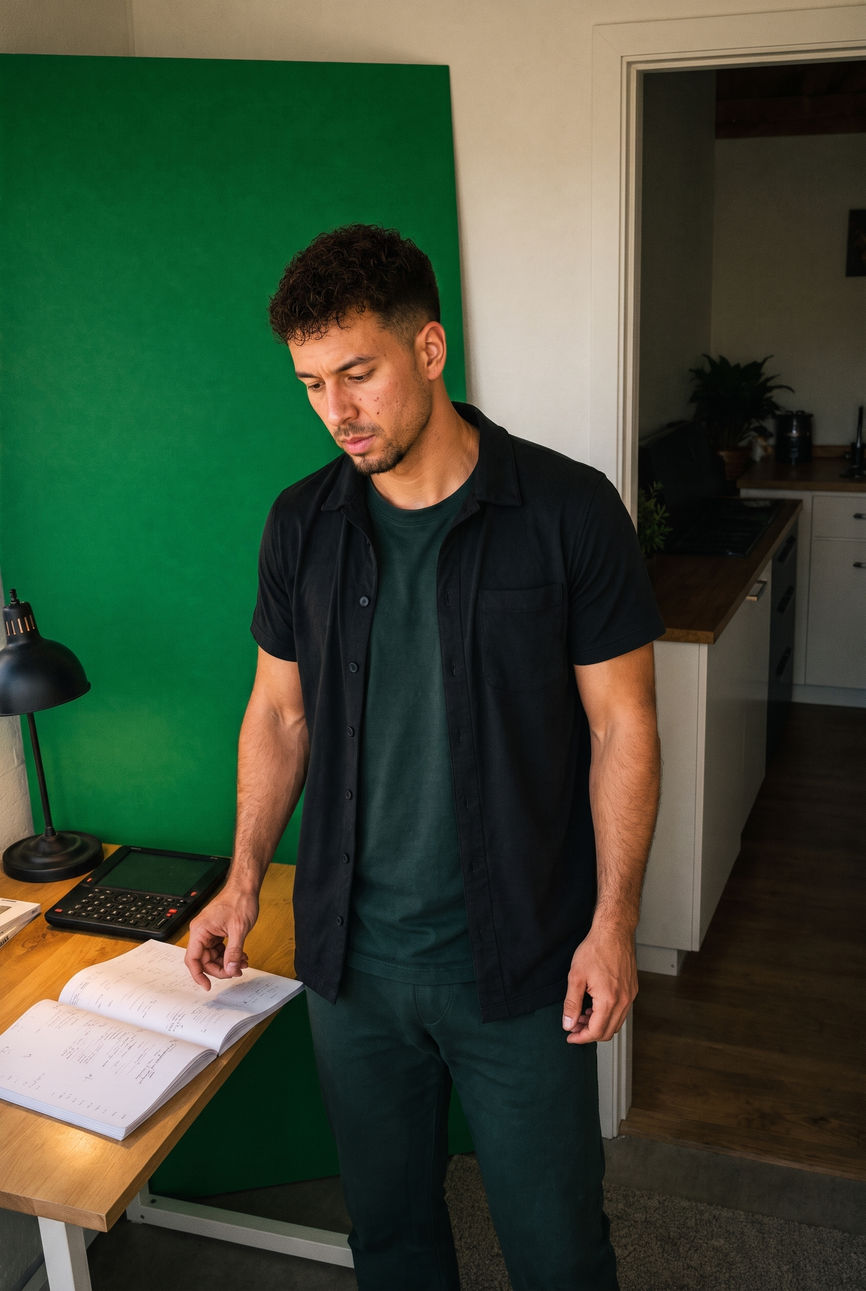 Fabian in seinem Büro in Graubünden – finanzielle Planung nach dem Vollzeitjob