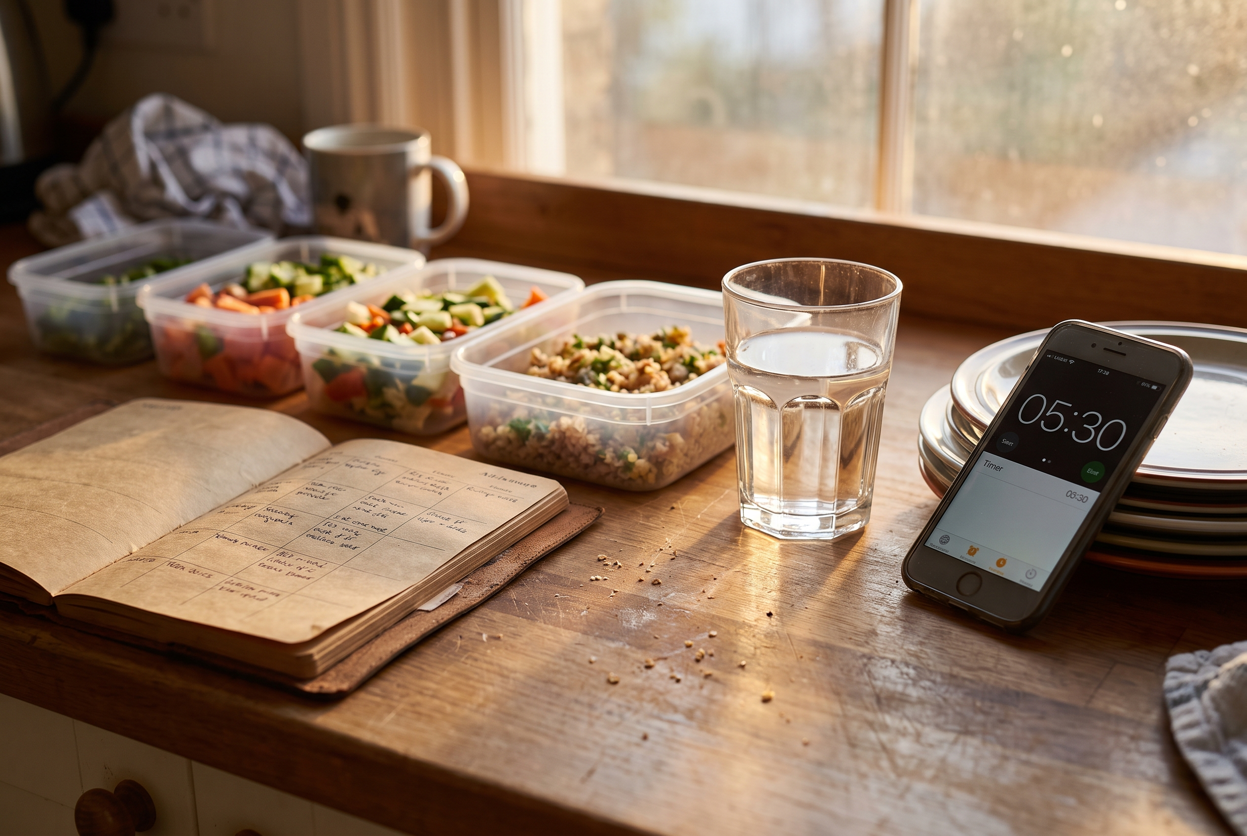 Morgenroutine und Meal-Prep als erster Schritt zum Neuanfang mit 40