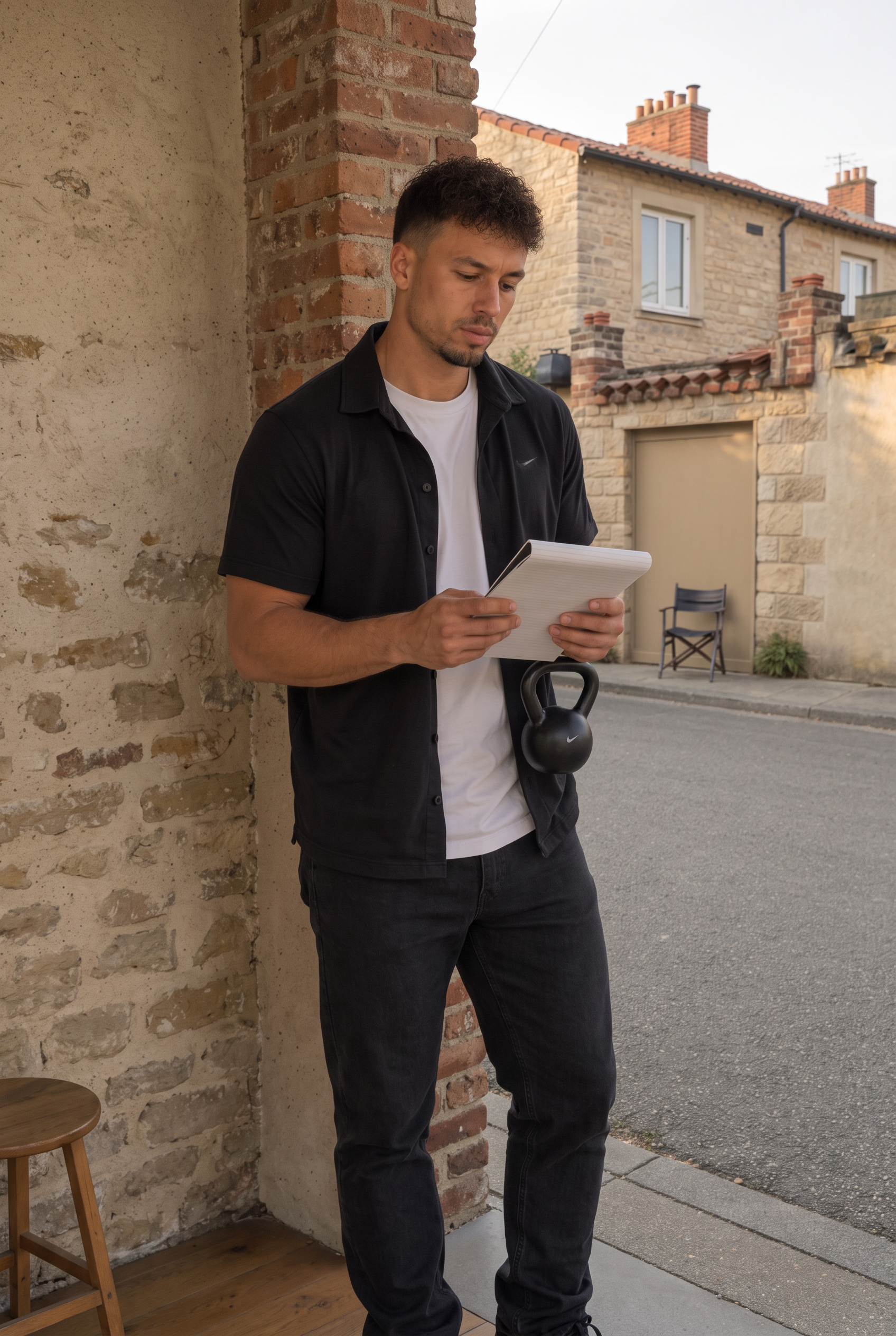 Fabian plant seine Monk-Mode-Trainingseinheit im Home-Gym