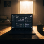 Passives Einkommen mit KI 2026 Dashboard auf Laptop-Bildschirm