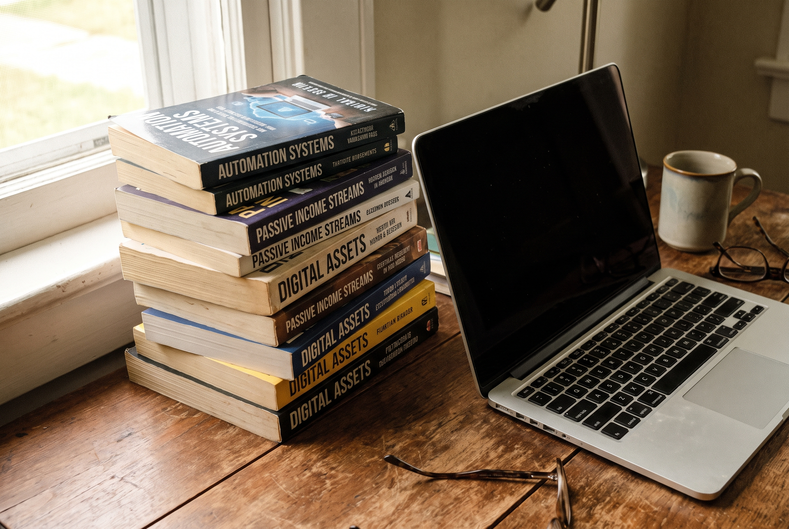 Bücher über passives Einkommen und KI-Automatisierung