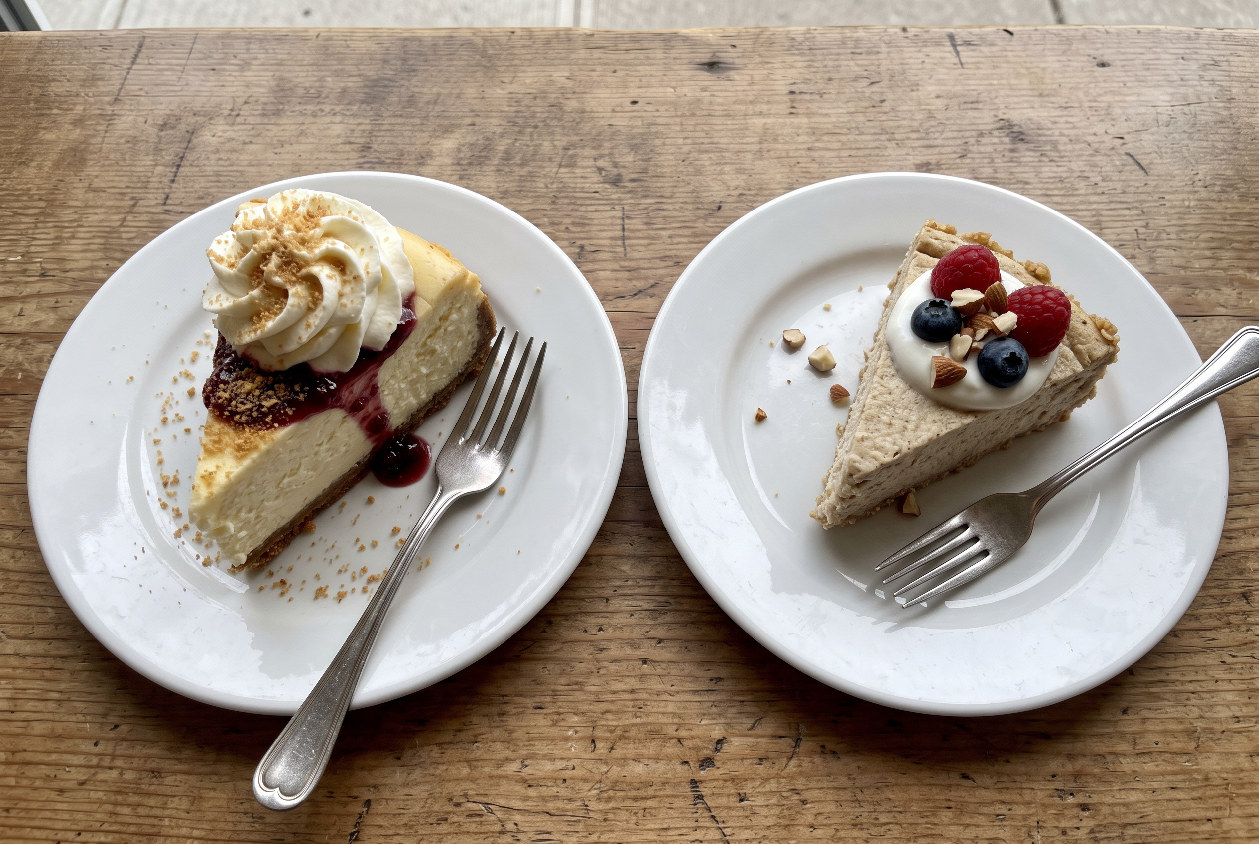Vergleich klassischer Cheesecake vs. Protein Cheesecake — Makros die einen Unterschied machen