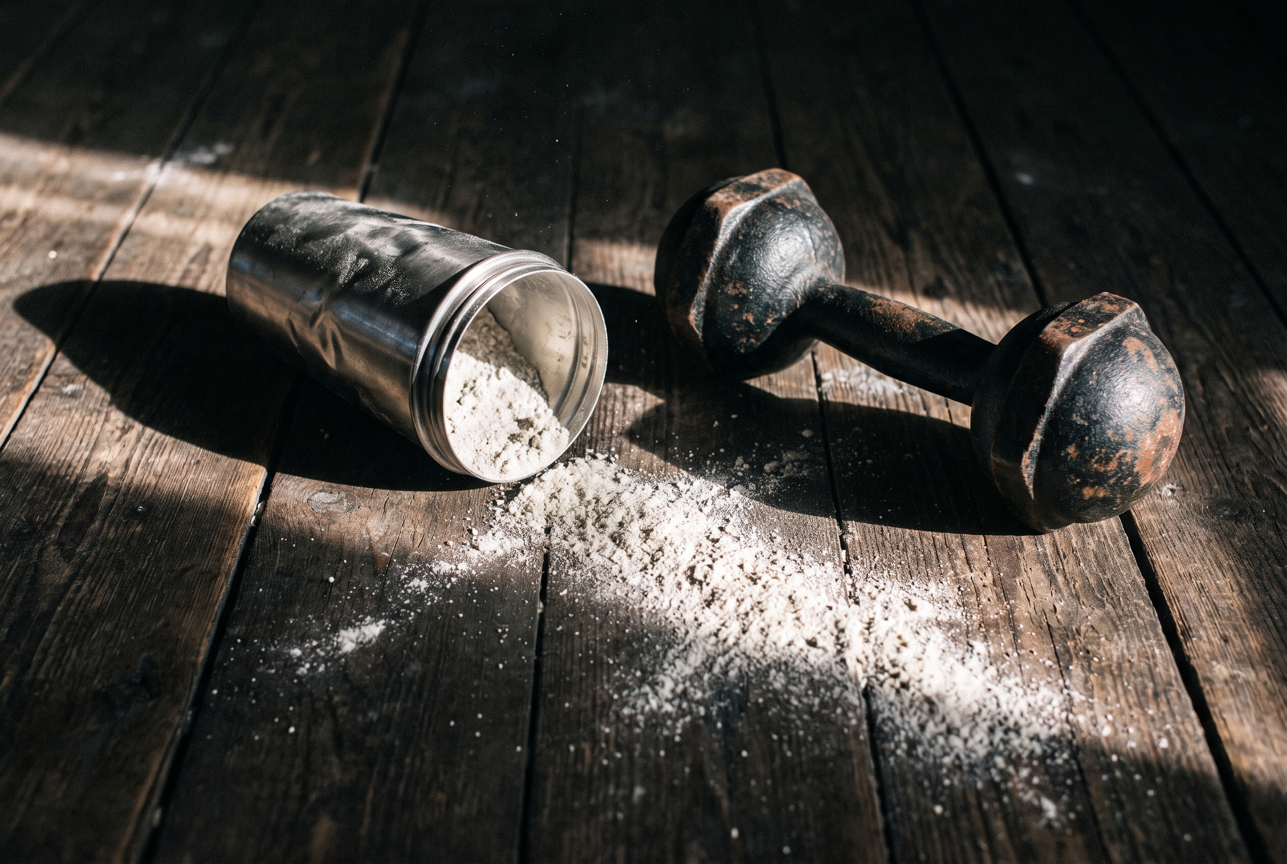Protein Shaker und Hantel — die Realität für Männer ab 30