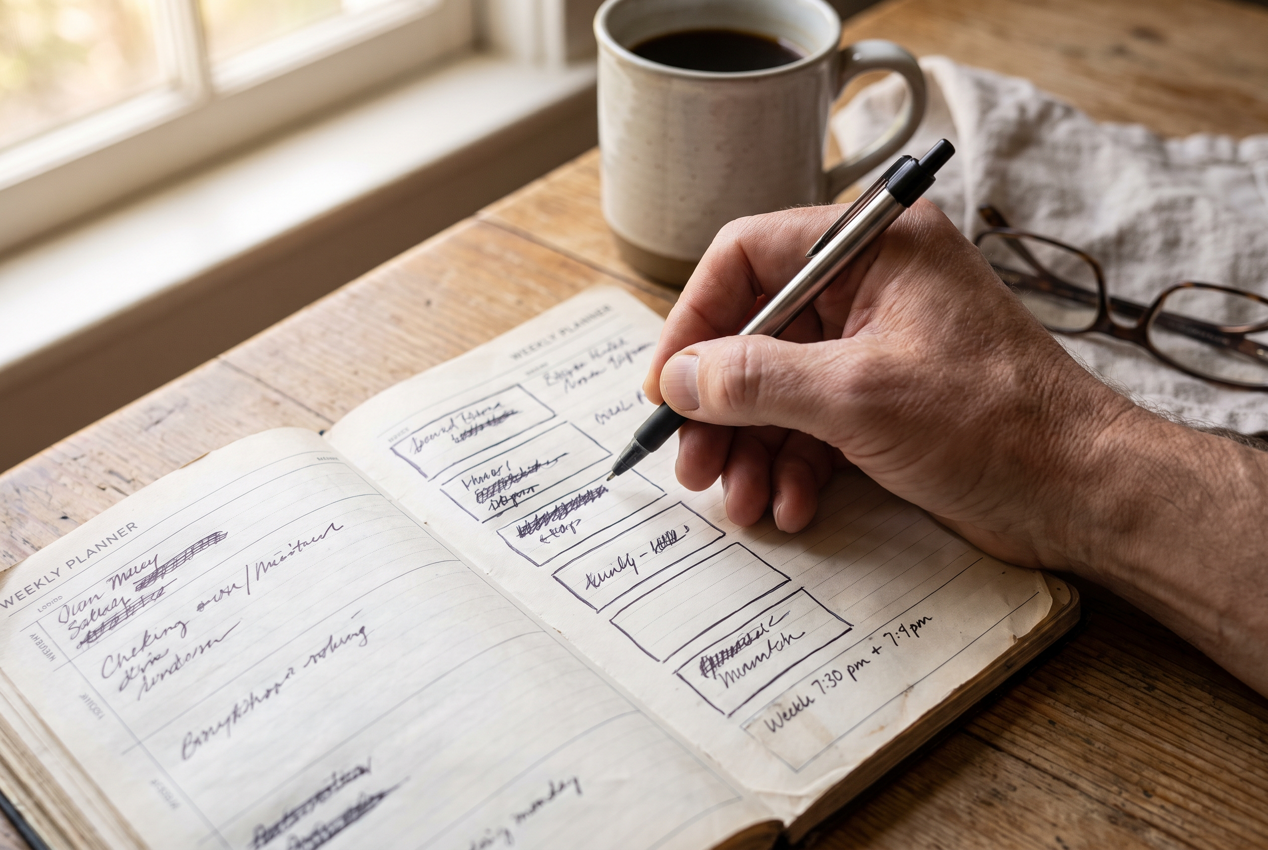 Wochenplanung Training — was im Kalender steht passiert