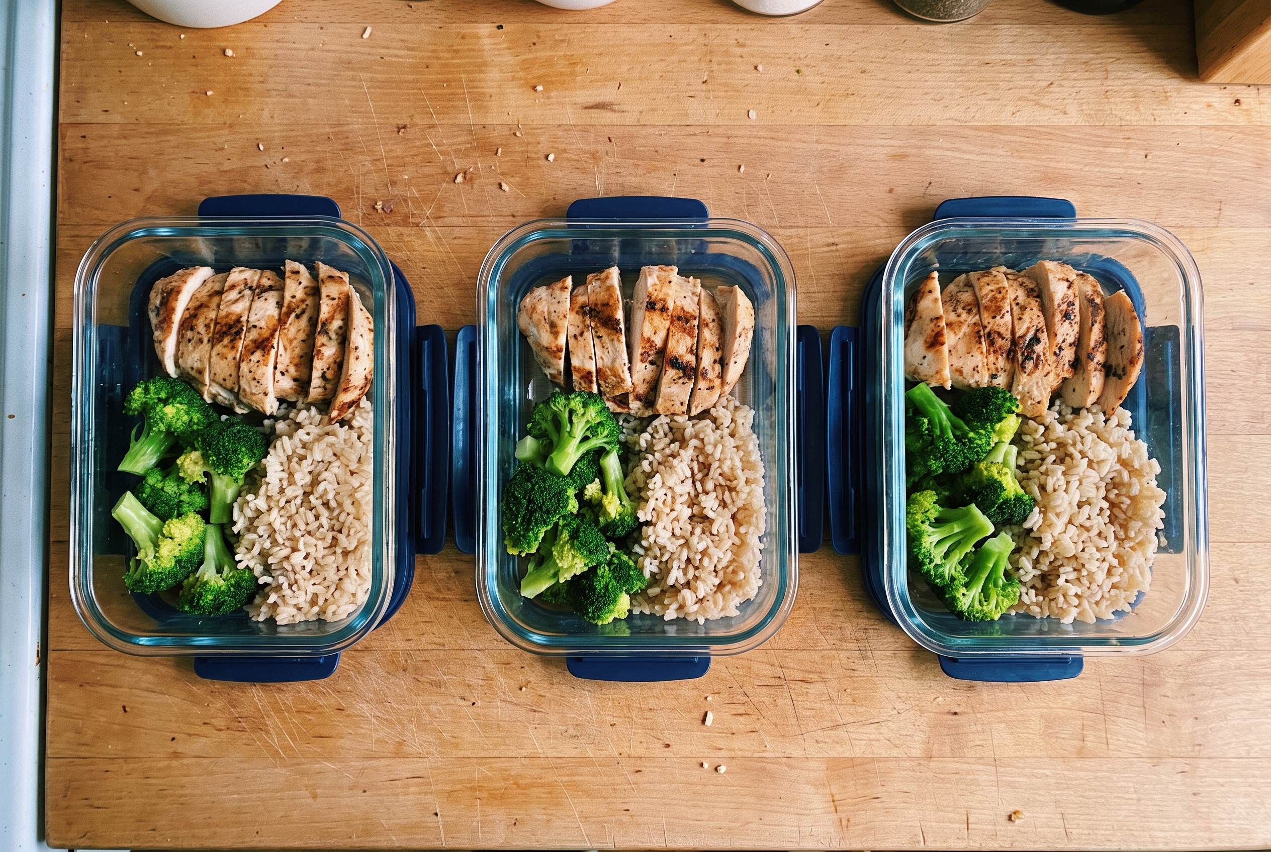 Meal Prep für die Woche — gleichmässige Proteinverteilung über den Tag