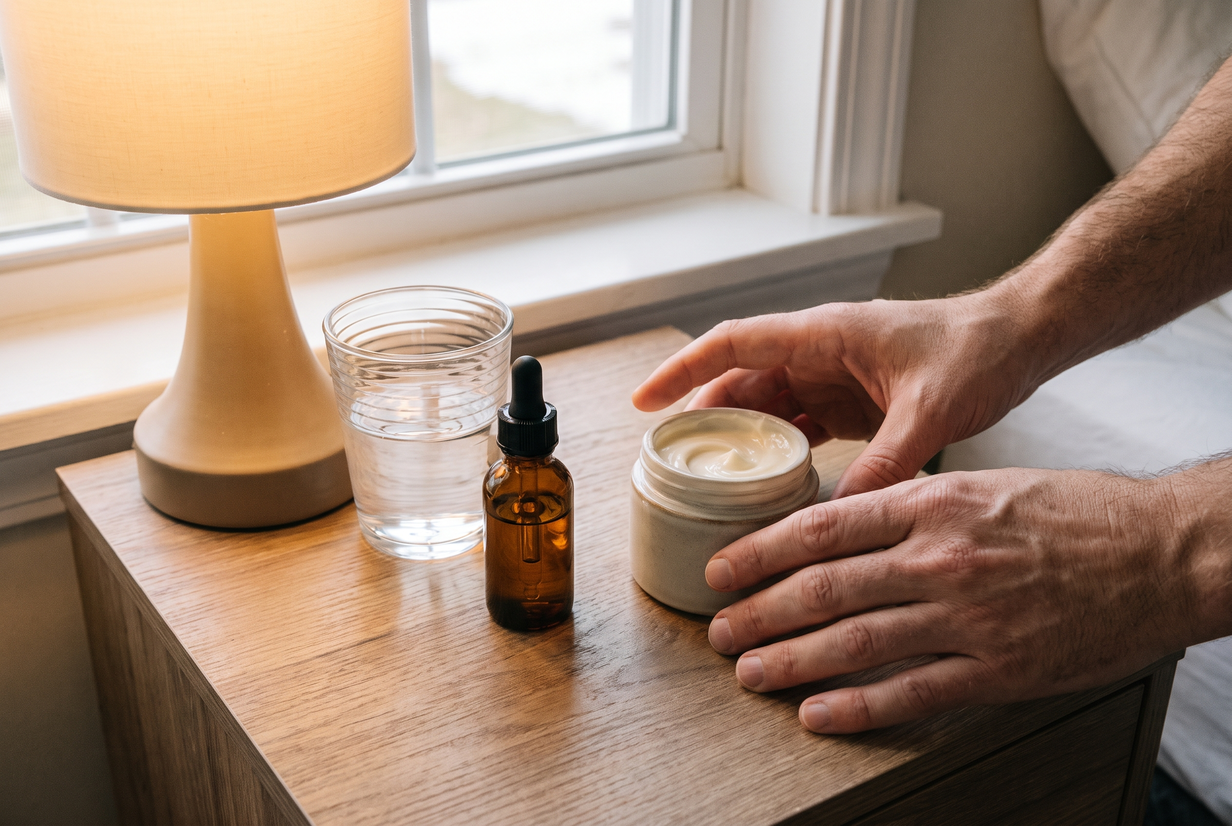 Retinol abends Pflegeroutine Männer Anti-Aging