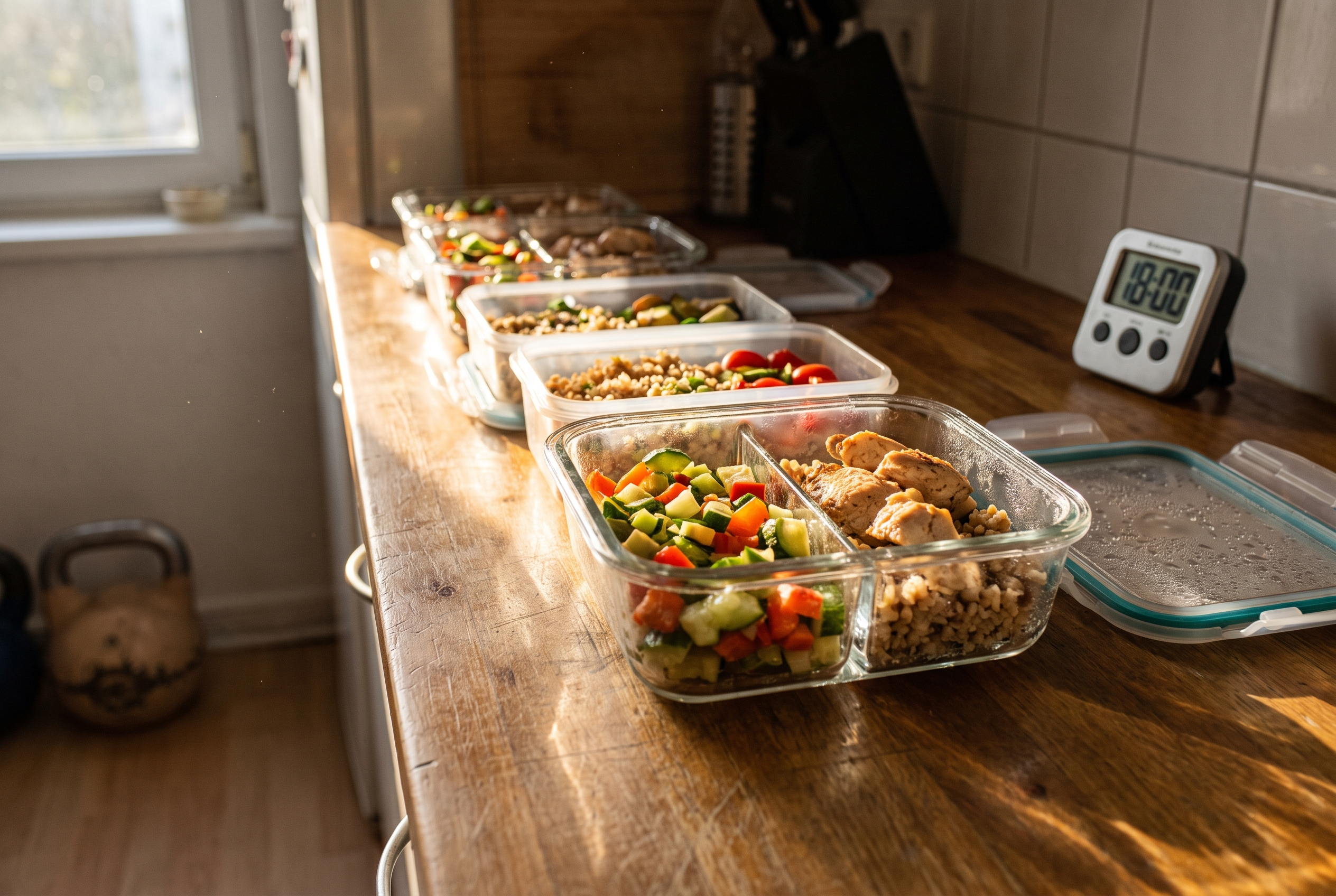 Feste Essenszeiten und Meal-Prep — Struktur in der Ernährung ab 30