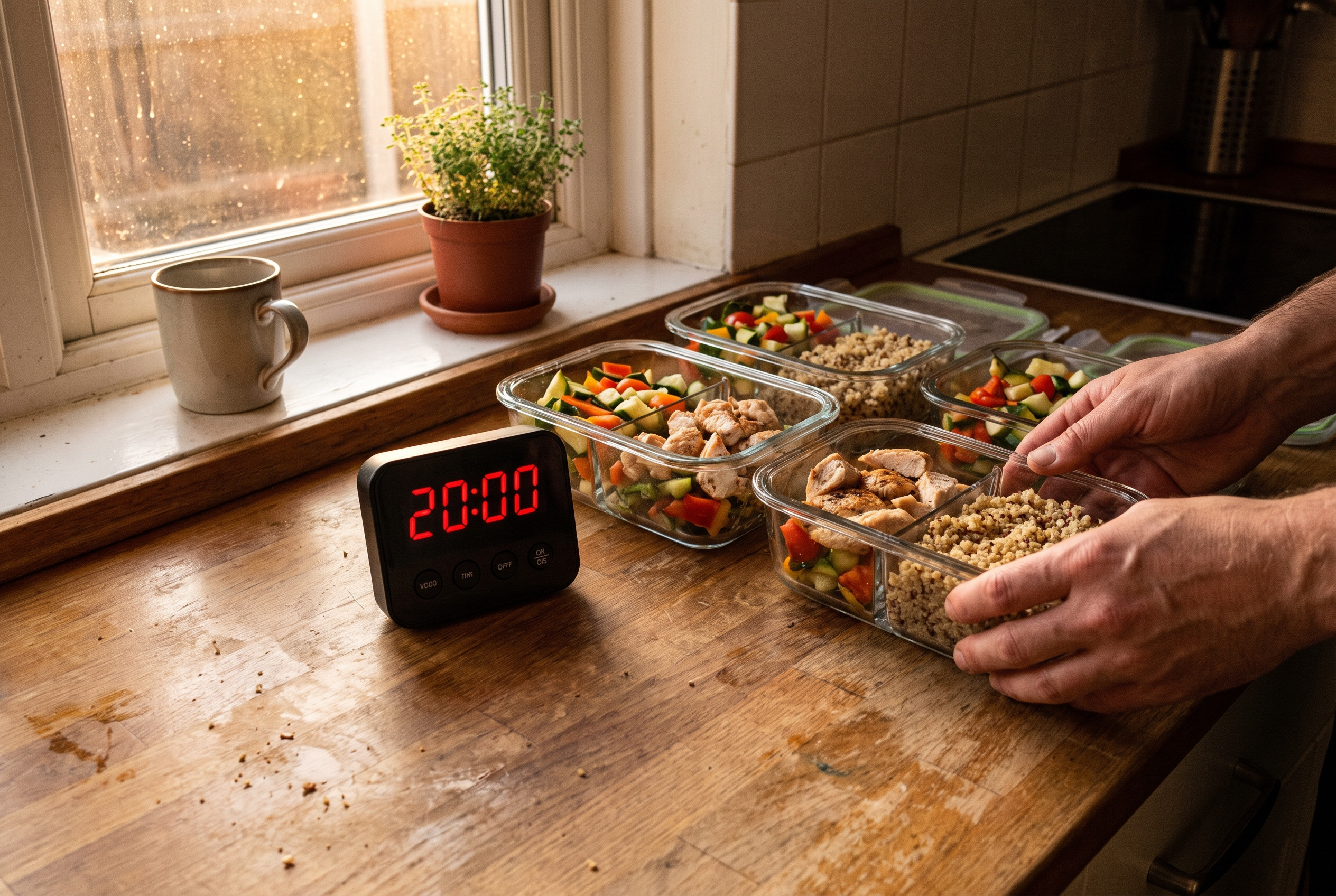 Abendliche Meal-Prep-Routine als Alternative zum Fernsehen