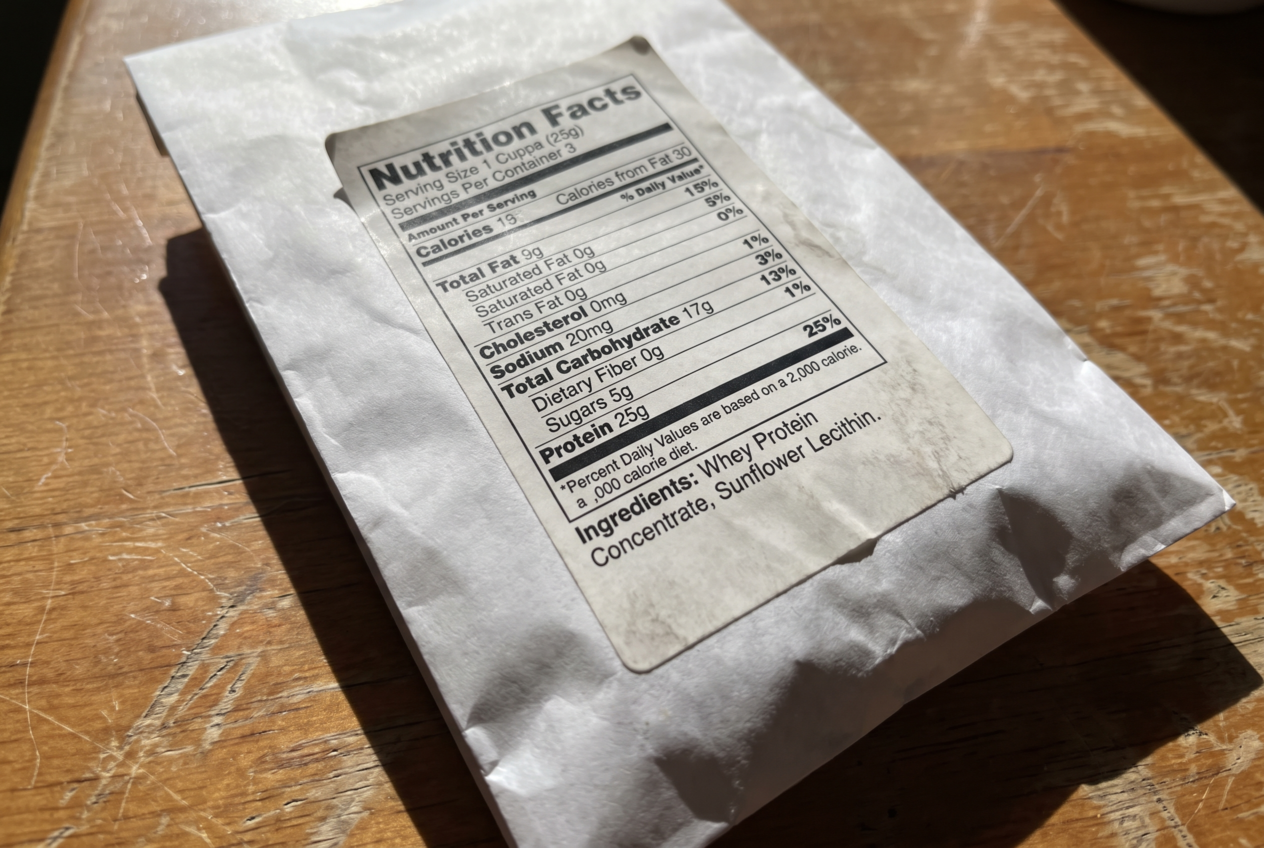 Whey Protein Test: Nährwerttabelle und Zutatenliste im Detail