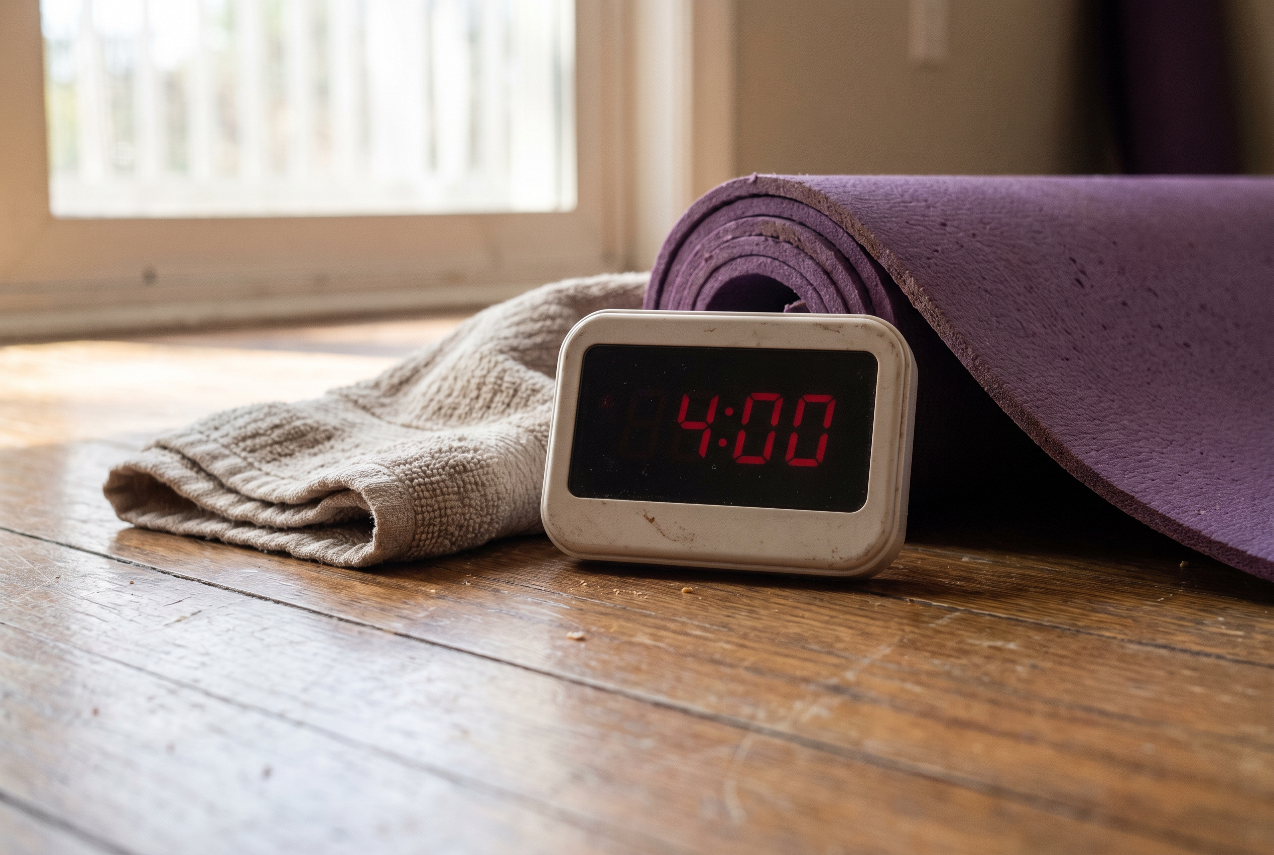 Timer für Beweglichkeitstraining — 4 Minuten pro Muskelgruppe
