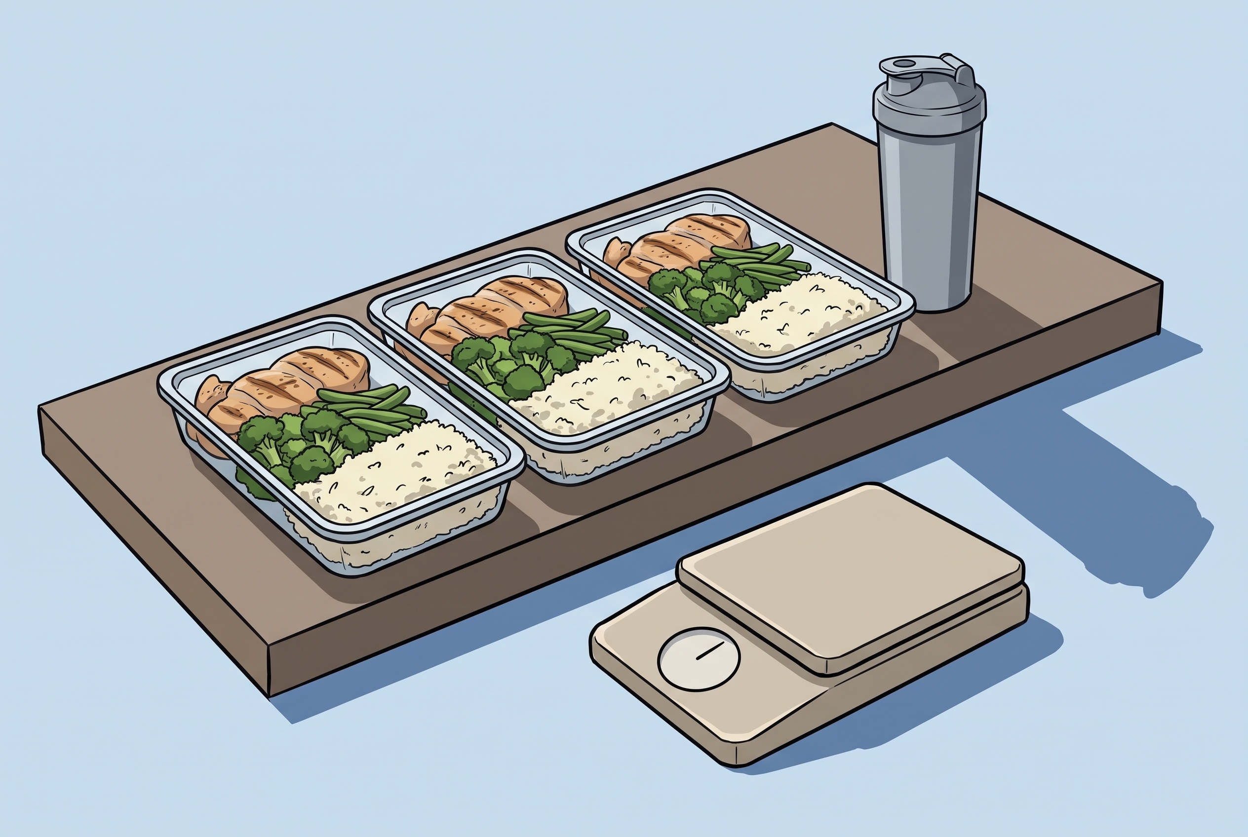Meal Prep als Rechengrundlage — jede Box zählt