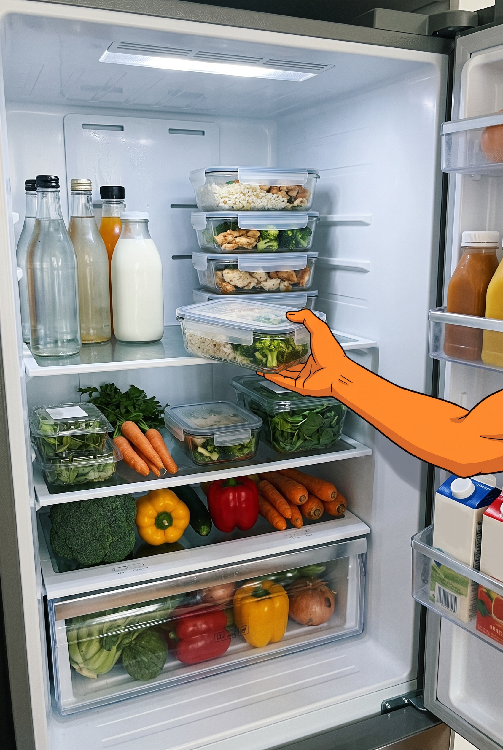Meal Prep Boxen im Kühlschrank – richtige Lagerung für High Protein Meal Prep