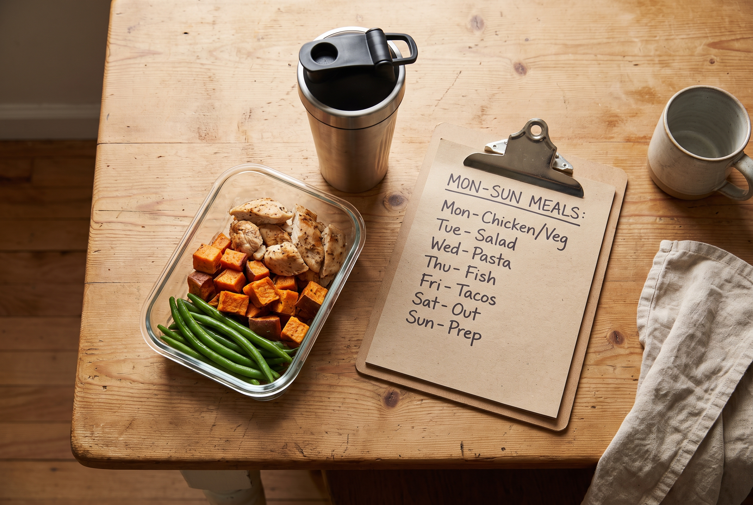 Morgenroutine Meal Prep Ernährung Planung