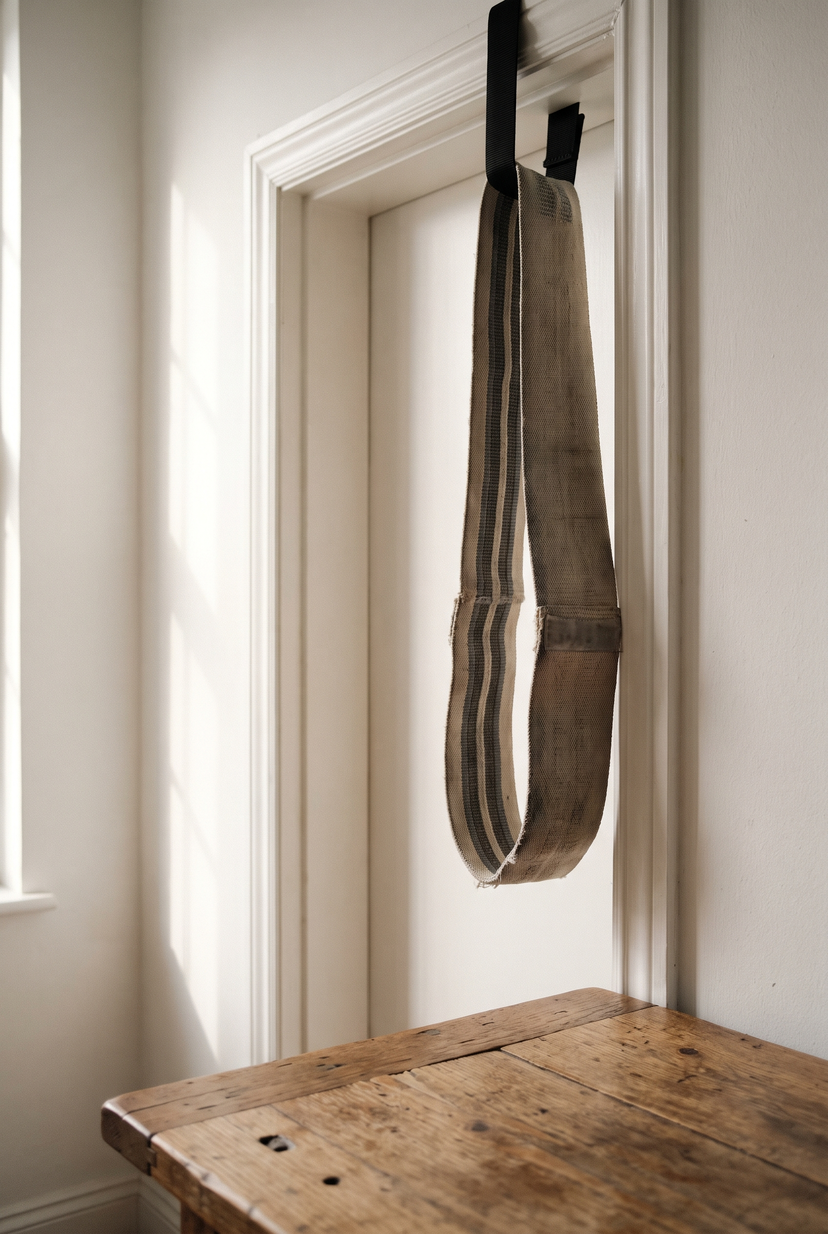 Widerstandsband als einfaches Hilfsmittel für Krafttraining zuhause