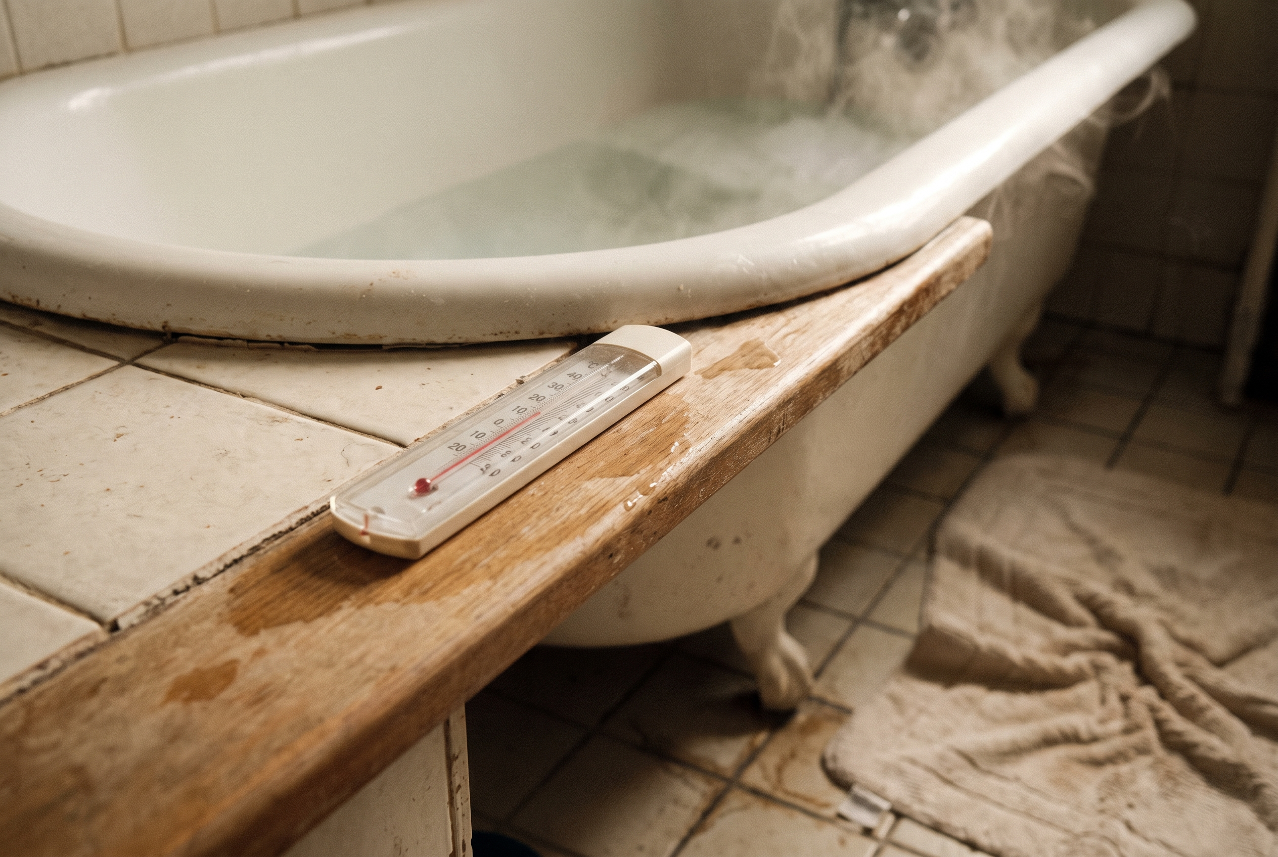 Warmes Bad 60 Minuten vor dem Schlafengehen – Wassertemperatur um 38 Grad