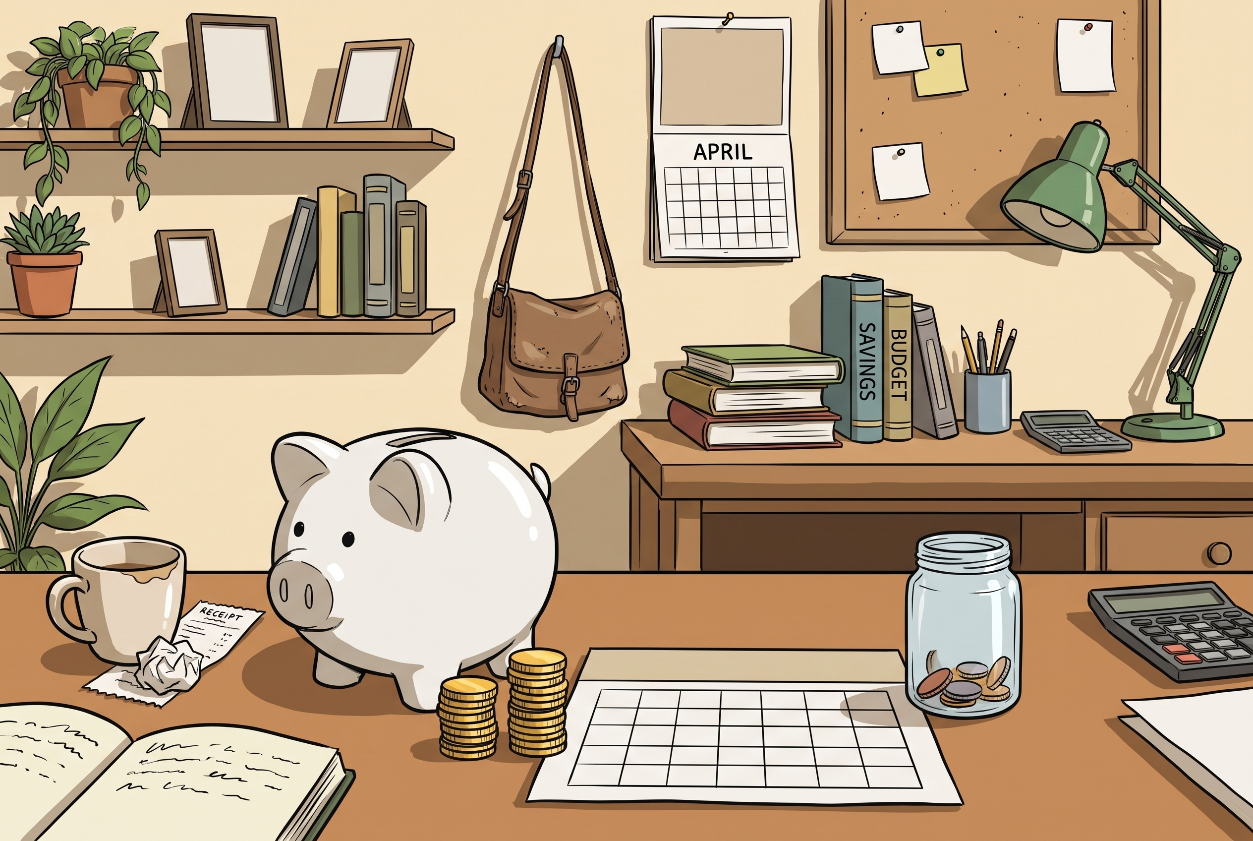 Sparschwein und Münzen — klassisches Sparkonto als Symbol