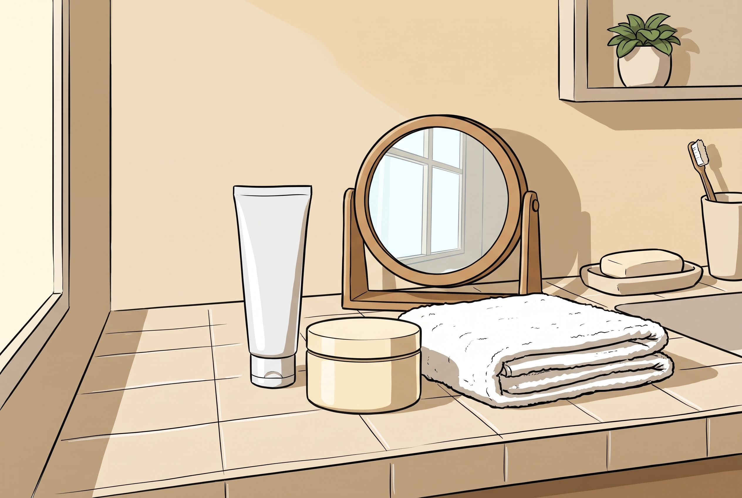 Pflege-Basics nach dem Gesichtsreiniger: Creme, Sonnenschutz und Handtuch
