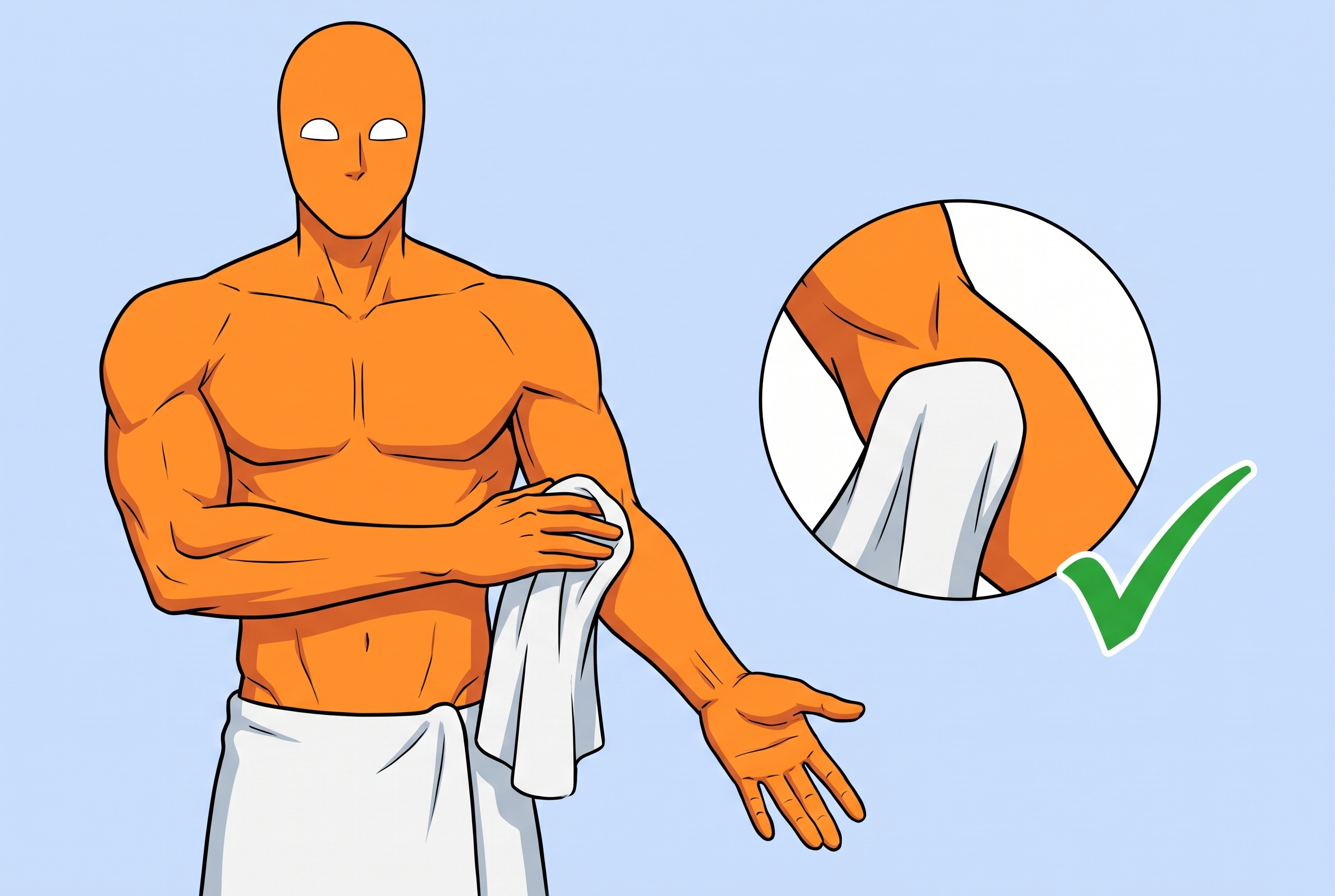 Trockene Haut Mann Routine – AlFi greift im Bad nach dem Handtuch